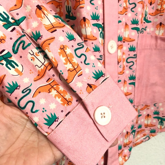 Standard Issue Dress Shirt Size L Button Down Western Boots Snake - Picture 6 of 7